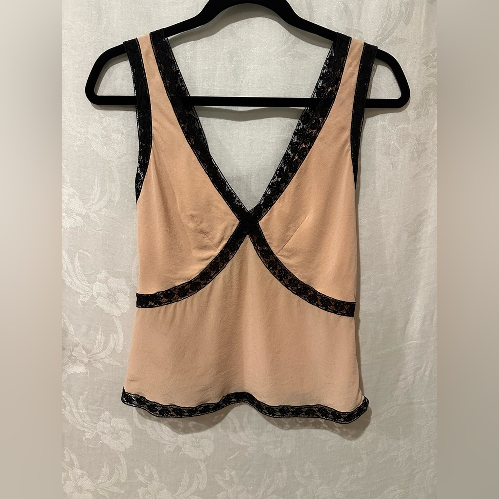 Vintage 2000s Prada Blush Silk Tank Top